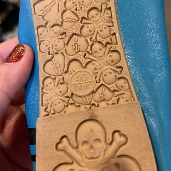 Blue Crayola-like Crayon Flats by Iron Fist (US 9) - Picture 8 of 9